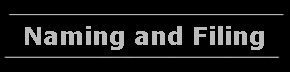 Naming and Filing